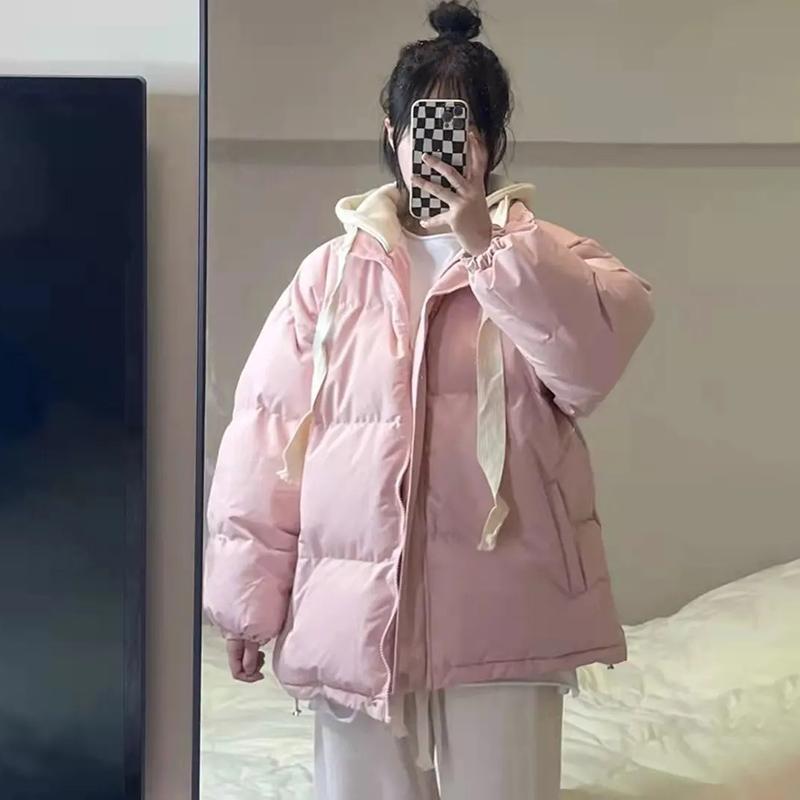 Abbigliamento in cotone da donna 2026 giacca spessa autunno e inverno studenti ampio e versatile vestiti imbottiti in cotone Mori