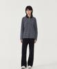 COVERNAT WOMAN Striped Collared Rugby Tee Ivory