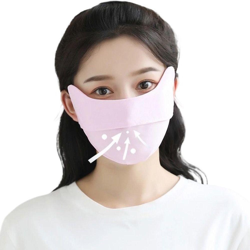 Type Eye Protection Hiking Outdoor UV Protection Sunscreen Mask Face Scarf Ice Silk Mask Face Cover
