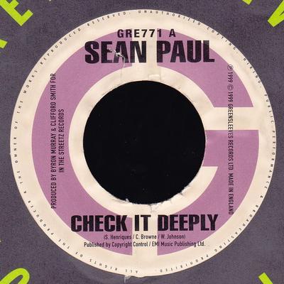 7inch Record SEAN PAUL / KIPRICH - Check It Deeply / Out A Luck GRE771 Greensleeves Re 1999 UK Reggae, Ska & Dub Used
