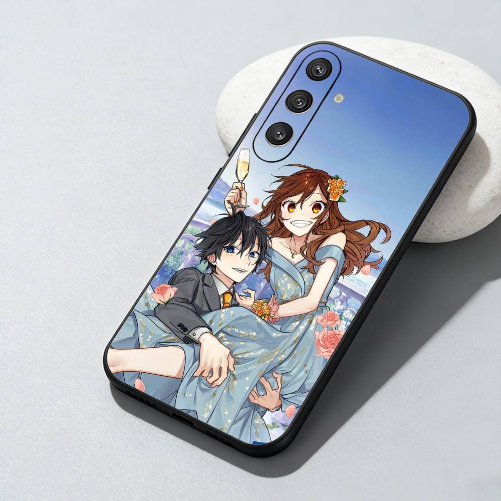 

Anime Horimiya Printed Phone Case For Samsung Galaxy A73,A72,A71,A70,A52,A51 Others Soft Black Cover Samsung a30 a20