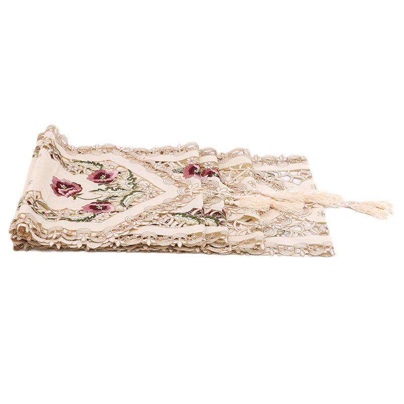 1ks Table Runner ubrus pro party květinové stoly dekorace svatební polyester