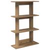 Wall Shelf Wall Mount Brown 56 X 20 X 90 Cm Wood Based Material