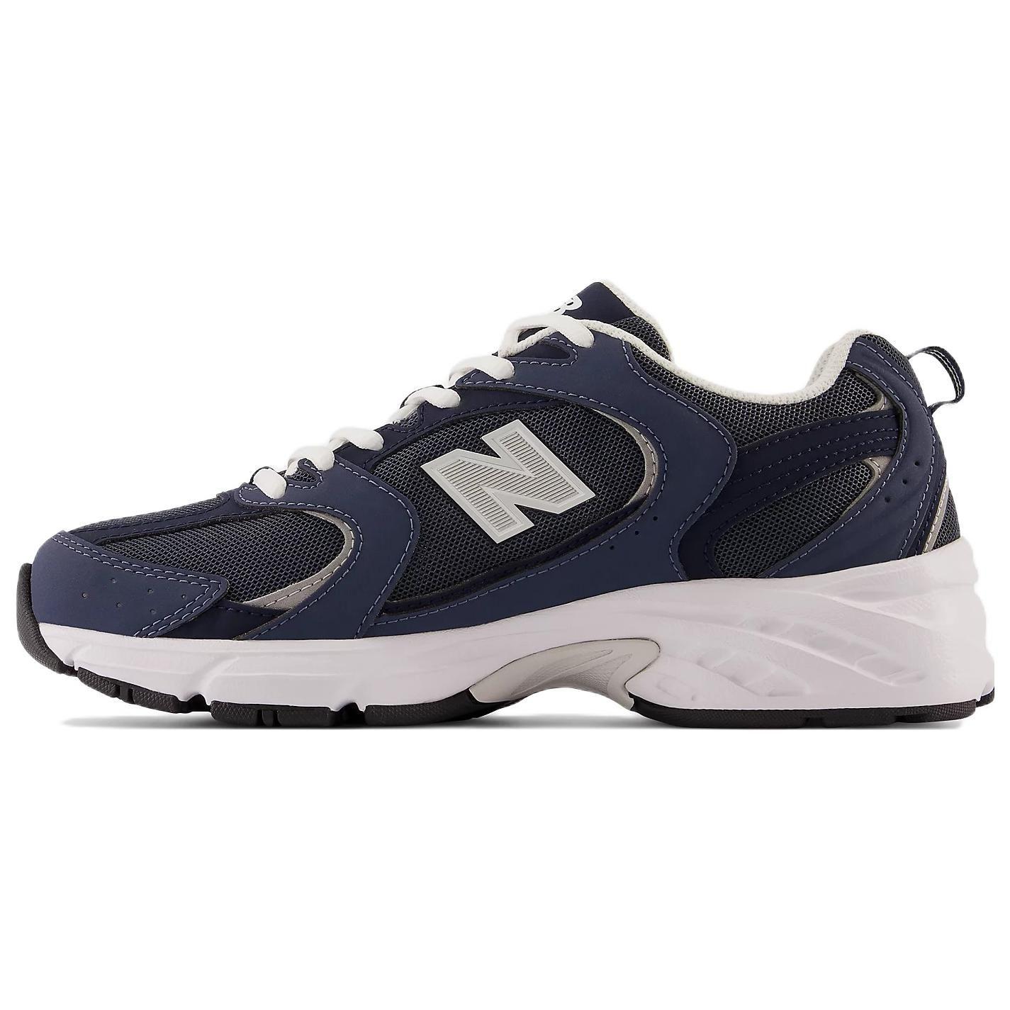 New Balance 530 Navy Unisex Sneakers Blue Silver-Metallic MR530SMT 37.5