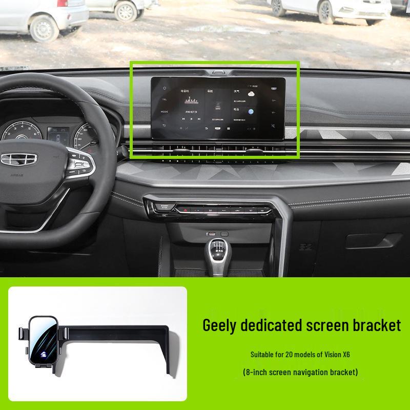 Car Phone Holder for Geely Models: Xingrui, Emgrand, Jiaji Yuanjing X6PRO, Boyue L - Compatible with Horizontal Screens
