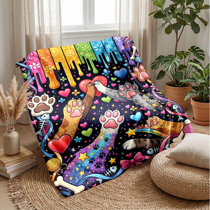 Queen of Pink Clouds Theme blanket Lightweight Warm Flannel Blanket Decorative Throw Blanket for Home Decoration