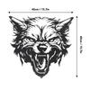 Fierce Wolf Head Wall Art Wrought Iron Roaring Wolf Wall Hanging Decoration for Living Room Bedroom Office