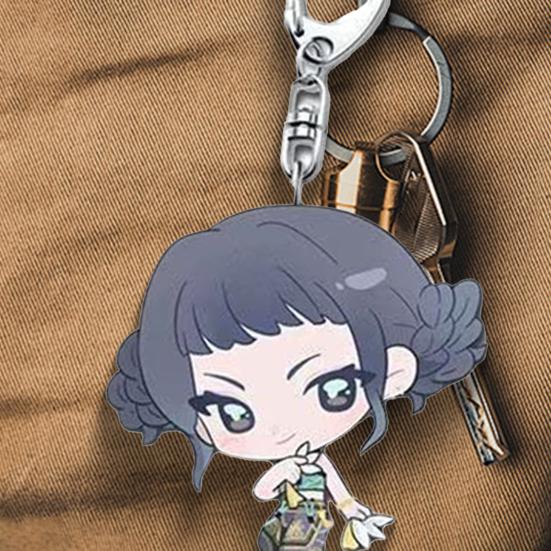 Korean Pop Anime Charm Girl Troupe Pendant Keychain Charm Collectible Cute Backpack Charm for Car Keys Bags Phones Fans Gift