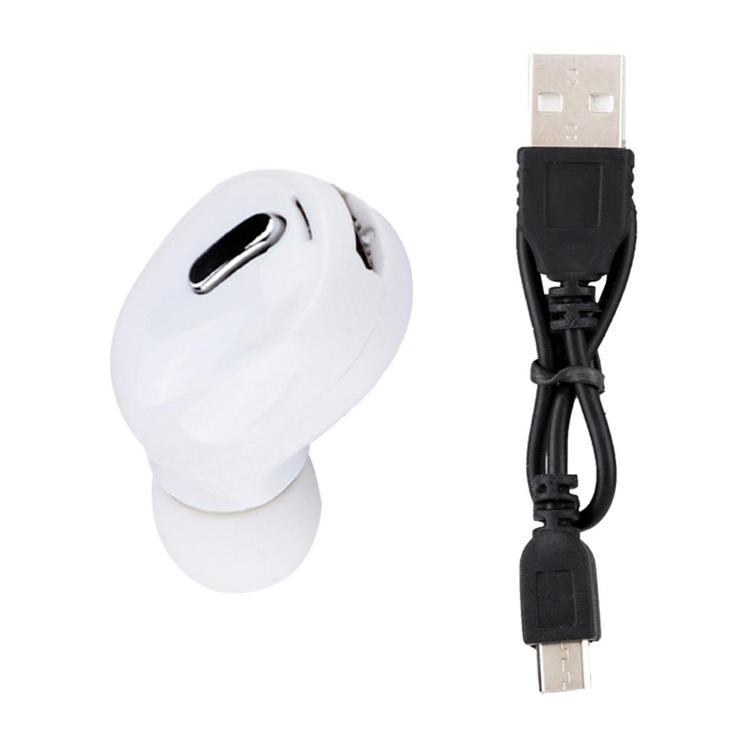 Mini Sports Wireless Bluetooth Headset Universal Earphones Headphones Earbuds(white)