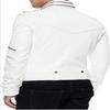 NOORA Men's Real Leather White Jacket ST032