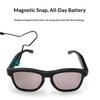 AI Smart Glasses HD Camera Sports Touch Call 3D Music Playback Real Time Translation Wireless Bluetooth Calling Smart Glasses with Translator Unisex