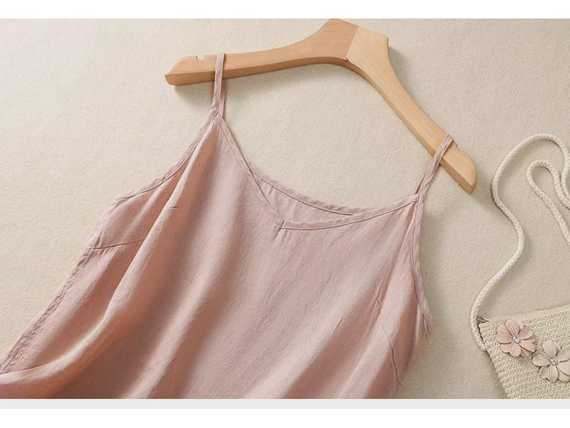 2023 Summer Lightweight Linen V-Neck Camisole