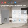 BSEED Zigbee 1/2/3Gang Touch Smart Switches 1/2/3Way Tuya Smart Life App Control With EU Wall Sockets Outlets Gray Series