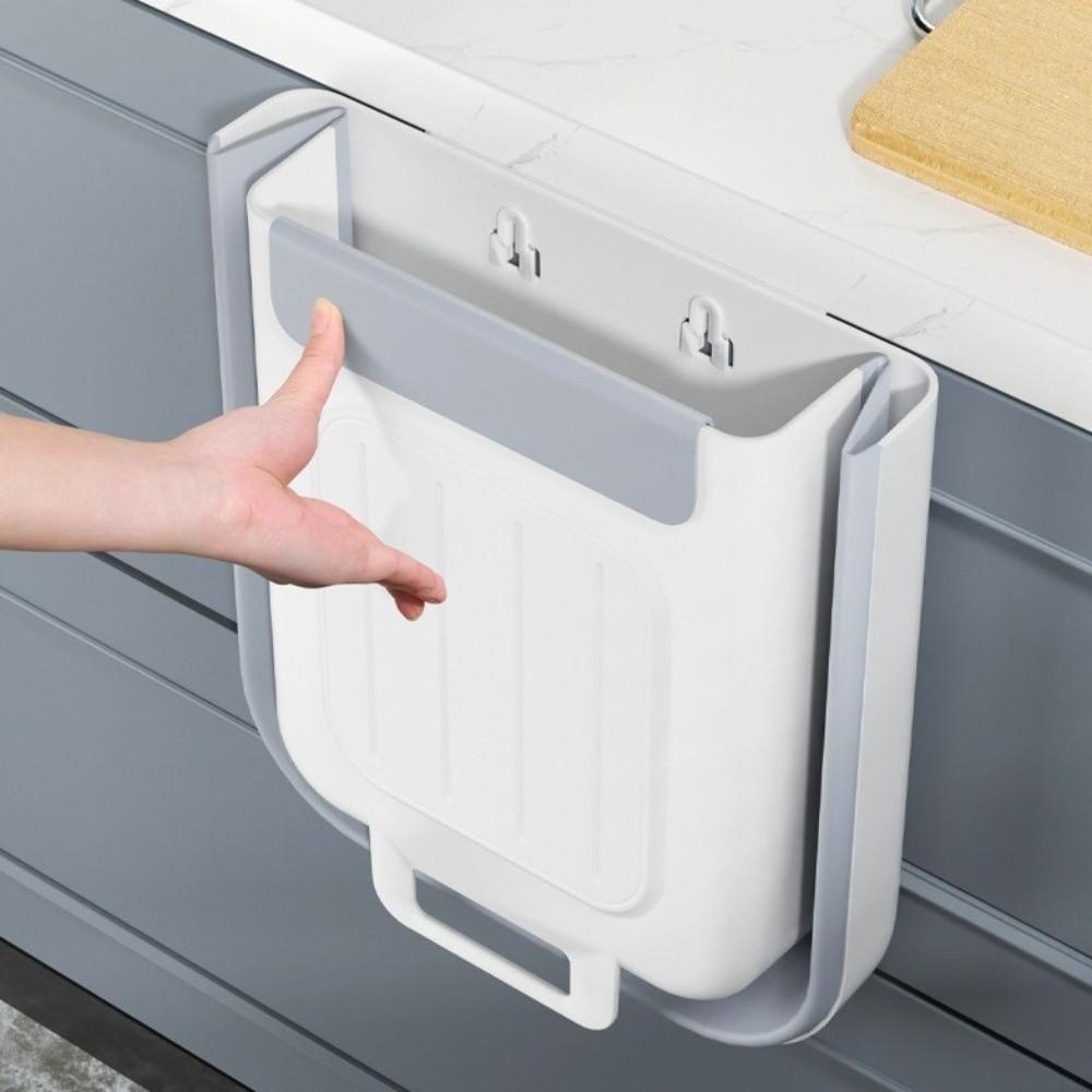 Wall Mounted Trash Bag Container 7L 11L Hanging Trash Can New Collapsible Trash Can Home Use