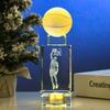 Glow-in-the-Dark Kobe Bryant NBA Figurine: Crystal Basketball Gift for Birthday