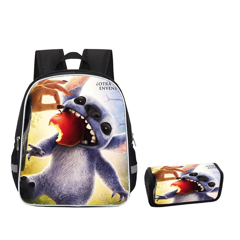 Stitch Peripheral Anime Backpack Men'S And Women'S School Bags