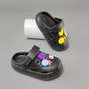 Summer Kids' Cartoon Clogs - Cute, Closed-Toe Slippers for Boys & Girls with Cat and Fish Designs, Perfect for Outdoor Wear.
