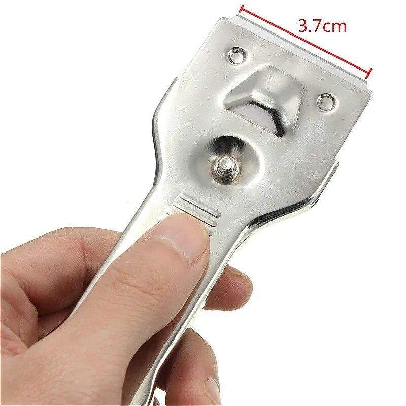 1PC Scraper Cleaner With 5pcs Spare Blades Durable Glass Ceramic Hob Remover Oven Cooker Cleaning Tool with Blade
