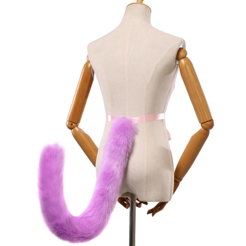Foxes Tail Cats Tail Furs Plush Foxes Tail Cosplays Carnivals Party Christmas Animes Accessorise Halloween Costumes