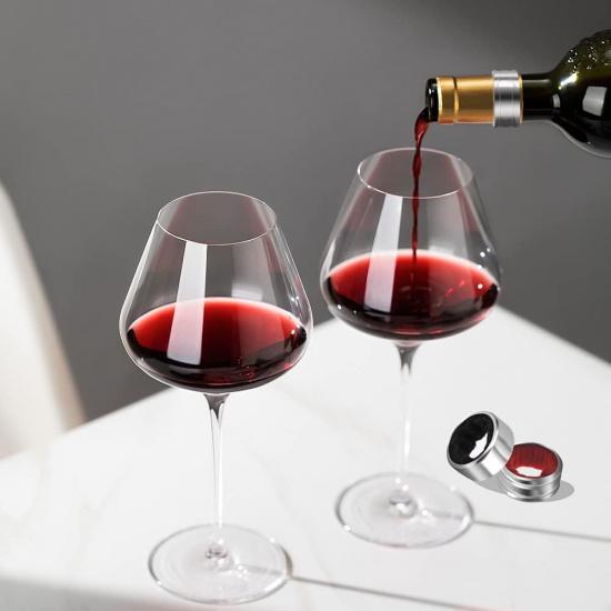 Stainless Steel Wine Bottle Collars Classy Wine Collar Drip Rings Simple and Durable Wine Drop Stoppers with Velvet Felt Inside 7