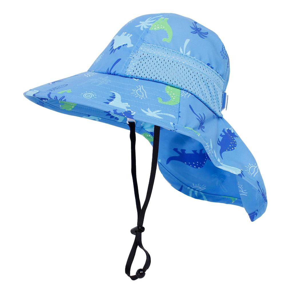 Girls Sun Hat Baby Beach Hats Boys UPF 50+ Kids Summer Protection Cap Toddler Breathable Mesh Wide Sunshade Hat