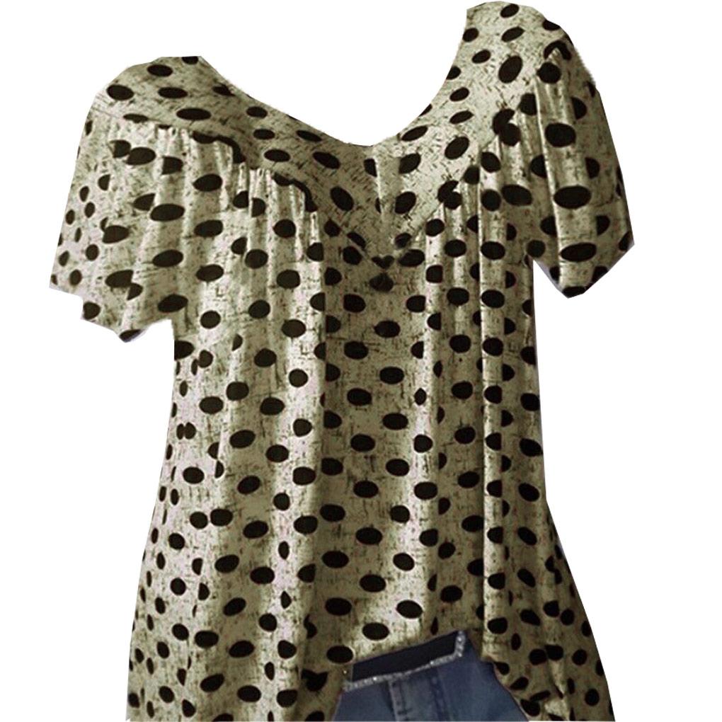 

Футболка з V-подібним вирізом, з коротким рукавом, блузка з принтом, жіноча, вільна, жіноча, вільний літній топ m