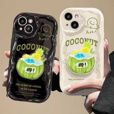 Dreidimensionaler Kokosnussständer Geeignet für Xiaomi 13 Handyhülle 12/11 Paar Redmi K60/50 Silikon Note10pro