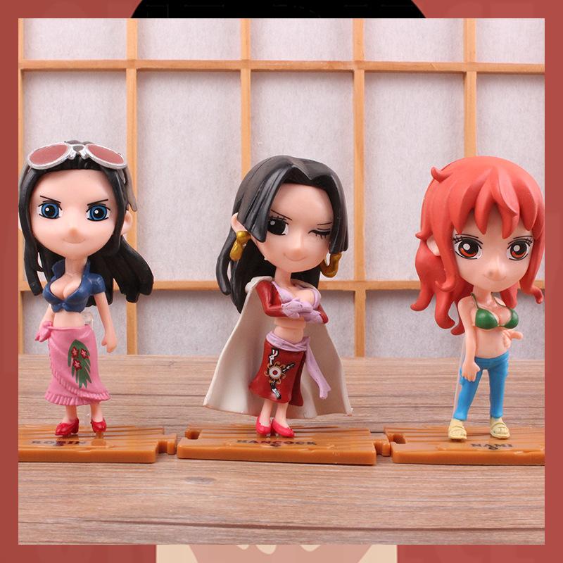 Anime Figure One Piece Monkey D Luffy Roronoa Zoro Kawaii Toys Q Figural Nendoroid Car Decoration PVC Model Gift