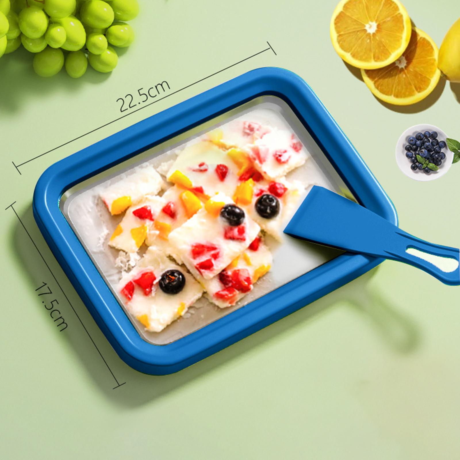 Instant Rolled Ice Cream Maker Versatile DIY Household Frozen Yogurt Maker for Gelato Sorbet Homemade Rolled Cream Yogurt rosa