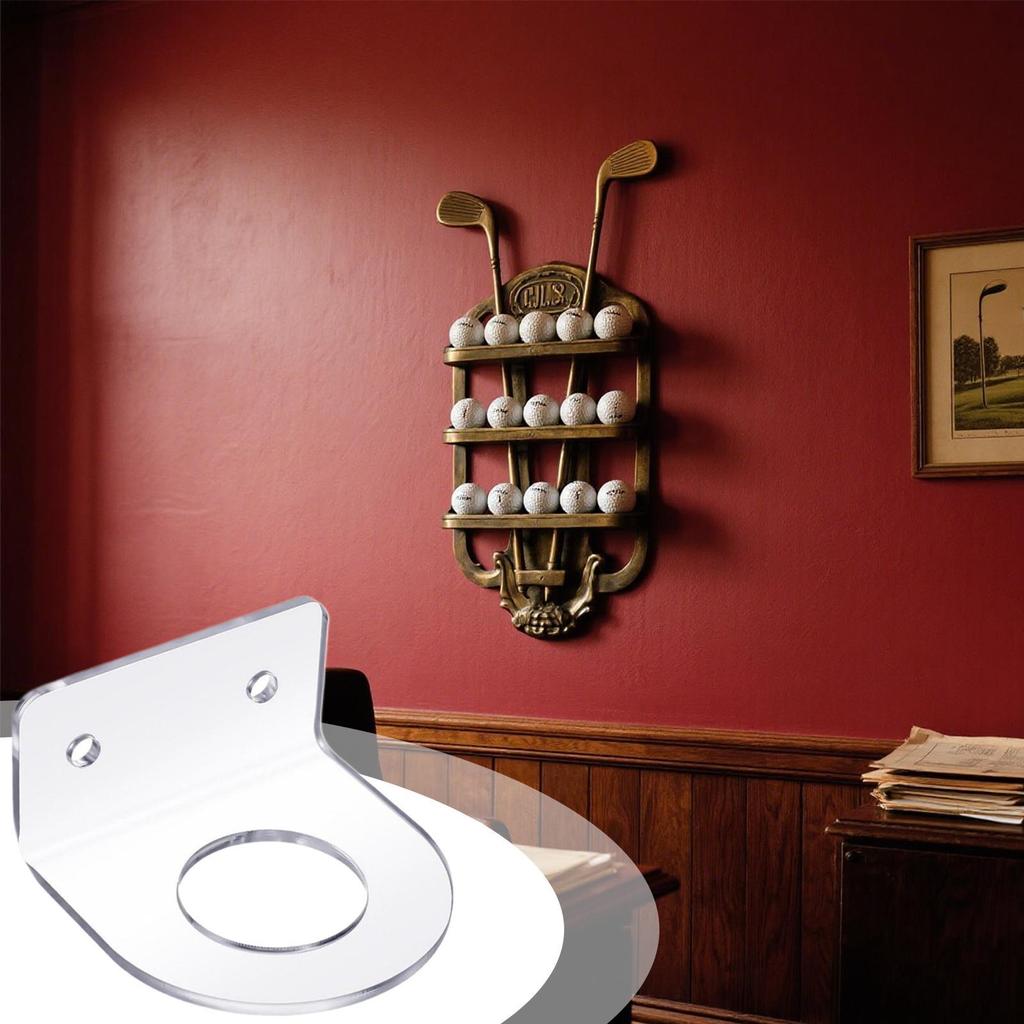 Sports Ball Holder Wall Display For Golf Balls Baseballs Shelf Bracket Keepsake Organizer For Bedroom Study Apartment Living
