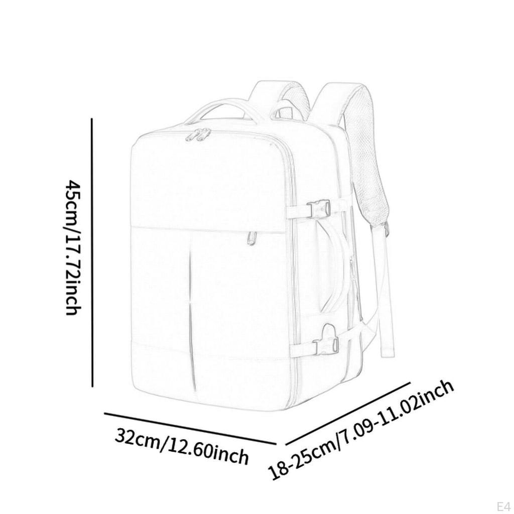Business Backpack Oxford Cloth Work Bag for 16" Computer Airlines Office Travel