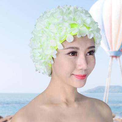 Gorro para deportes acuáticos, bonito gorro de ducha suave y reutilizable para mujer, colorido gorro para deportes acuáticos, gorro de natación para playa para adultos