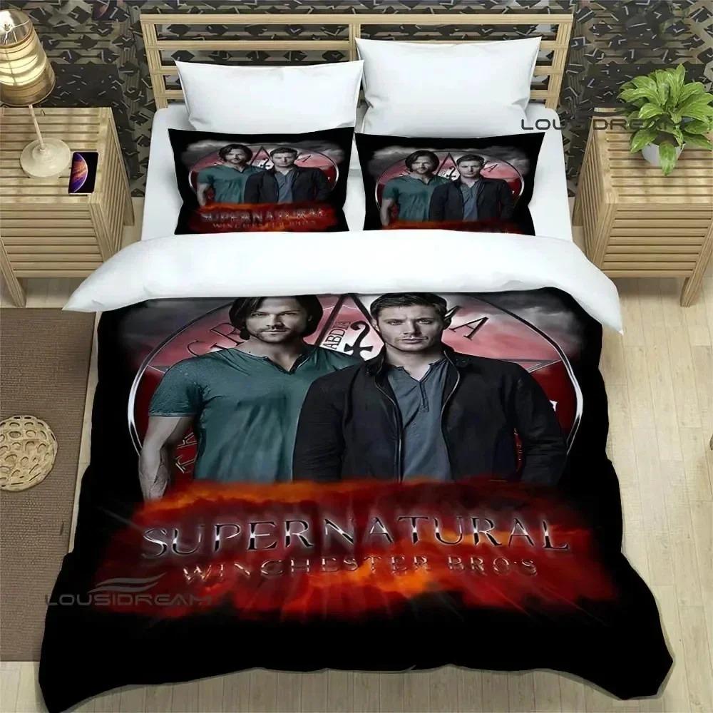 

Supernatural Join The Hunt Bedding Set Bedroom Soft Modern Bedspreads Comefortable Kids Duvet Cover Quilt Cover And Pillowcase EU Single(135*200cm)3pcs