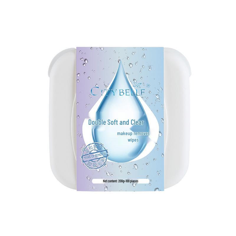 

Портативные салфетки для снятия макияжа 3-в-1: Увлажняющее очищение пулл-аут для глаз, губ и лица