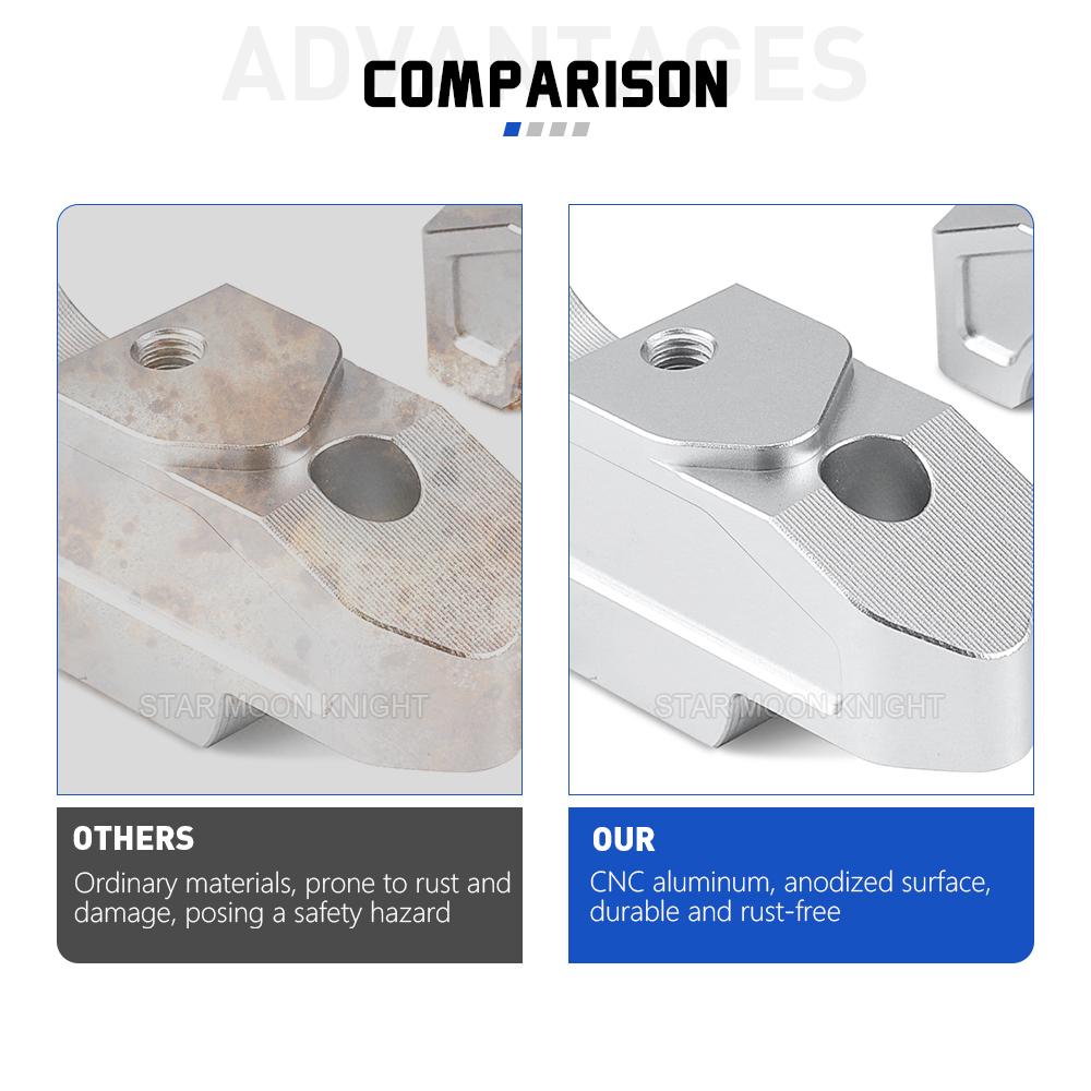 1 Pair CNC Aluminum Motorcycle Handlebar Risers Compatible for BMW R 1300 RT (2025-) R 1300 GS (2023-) R 1300 GS ADV (2024-)