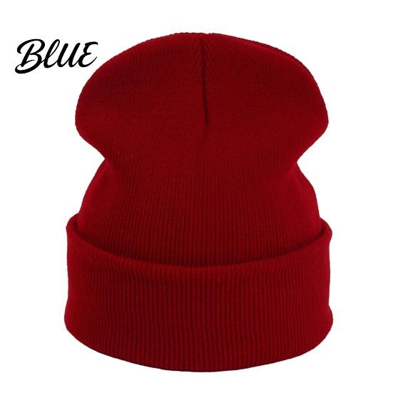 Gorro de punto de color liso de moda para invierno, unisex, gorro tipo calavera holgado clásico, gorro de invierno cálido, gorro informal para hombres y mujeres, suave