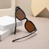 Square Glasses, Advanced Sunglasses, Men'S Brown Lenses, Plain Women'S Sunglasses, Uv Protection 2122