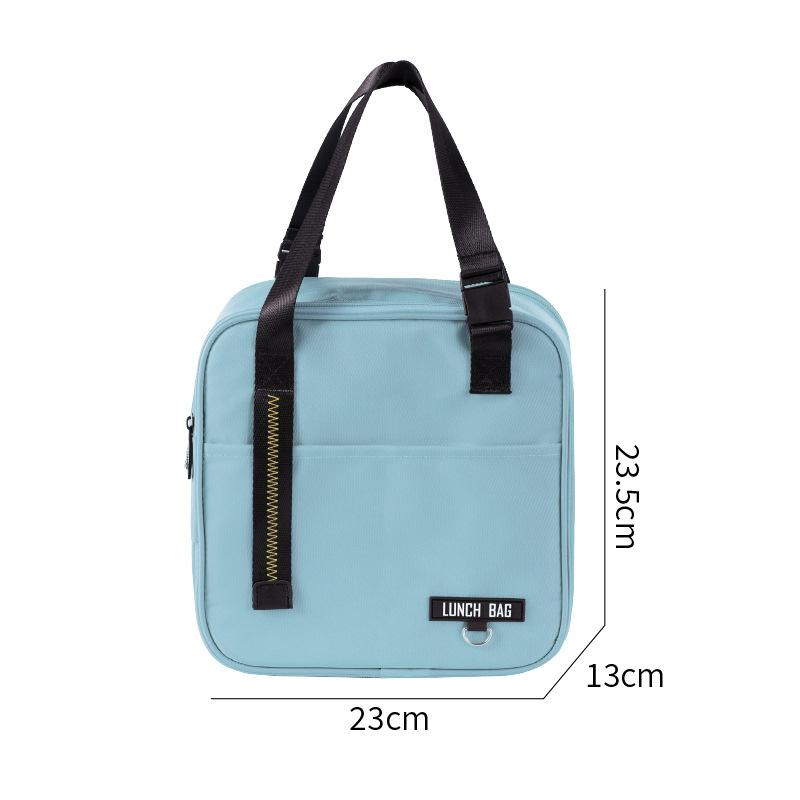 Thermal Lunch Box Bag Large Capacity Picnic Pouch Zipper Food Carrier Tote Bento Storage Bag Container for Women Cooler Handbags
