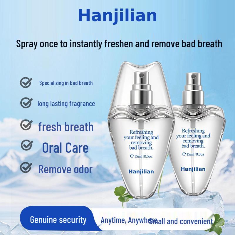 Han Ji Lian Portable Fresh Breath Spray - Long-lasting Cool Fragrance