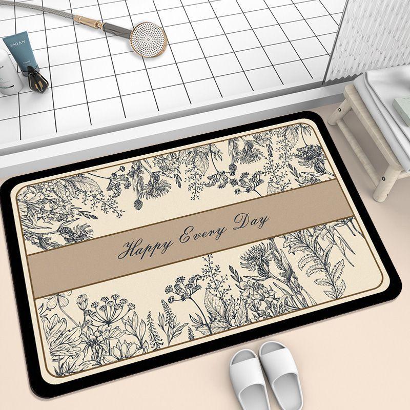 Diatom Mud Bath Soaks Up Water Quickly And Resists Dirty Household Mats