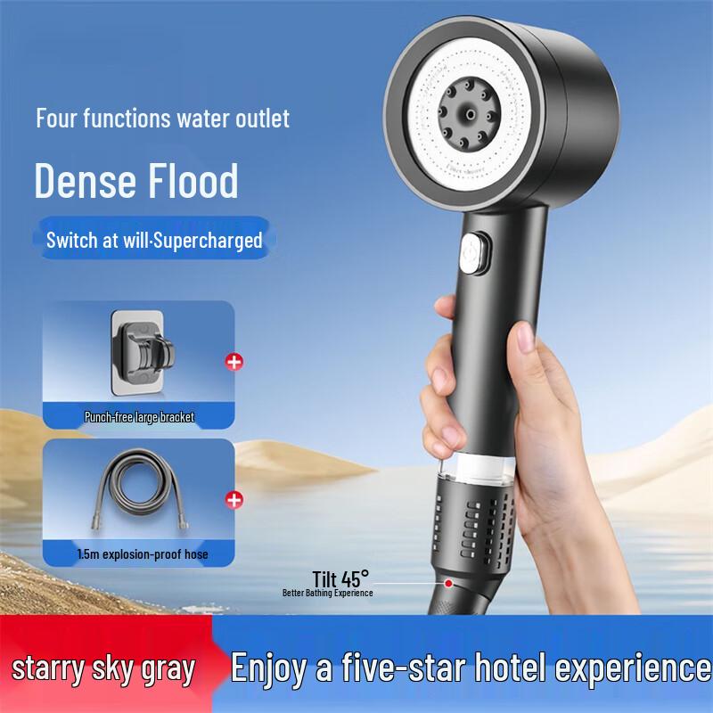 TLXT High-Pressure Shower Head Set