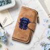 Gothic Skull Print Long Wallet Fashion Portable Card Holder Casual Purse