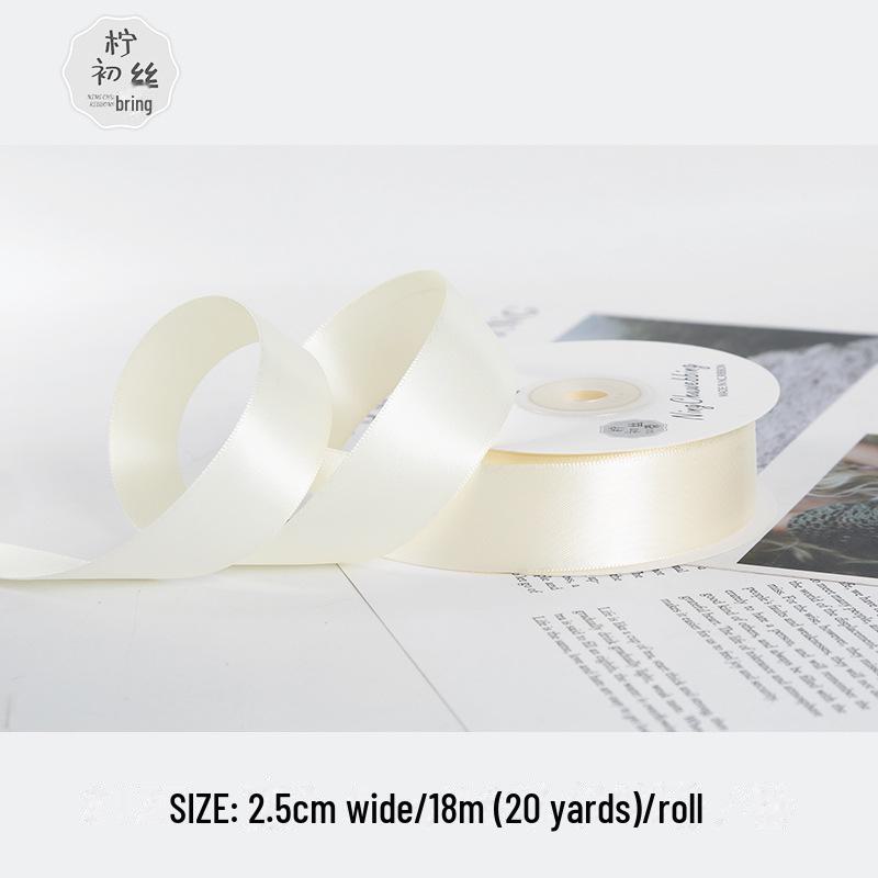 

2,5 см зашифрованная двухсторонняя полиэстеровая лента для свадебных бантов и высококачественной упаковки подарков