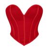 Cute Heart Tube Top Corset Breathable Mesh Off-the-shoulder Shapewear Can Be Worn Outside Sexy Vest Top Bone Coat