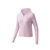 Knitted Sports Jacket Women Tops Peach-Velvet-Pink 962627703-5