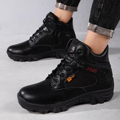 Mode Neue Atmungsaktive Wanderschuhe Herren High Tops Outdoor Wanderschuhe Mode Herrenstiefel Rutschfeste Dicke Sohlen Motorradstiefel