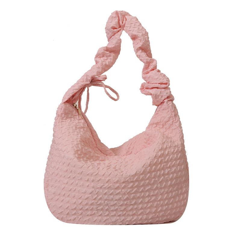 Trendy Korean Style Shoulder Bag 2023 Fall Winter New Fashion Wrinkled Hobo Bag