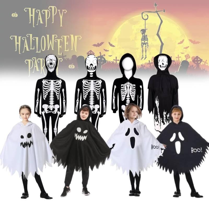 Halloween Skeleton Costume For Kids With Glowinthe Dark Features For Stage And Party Use