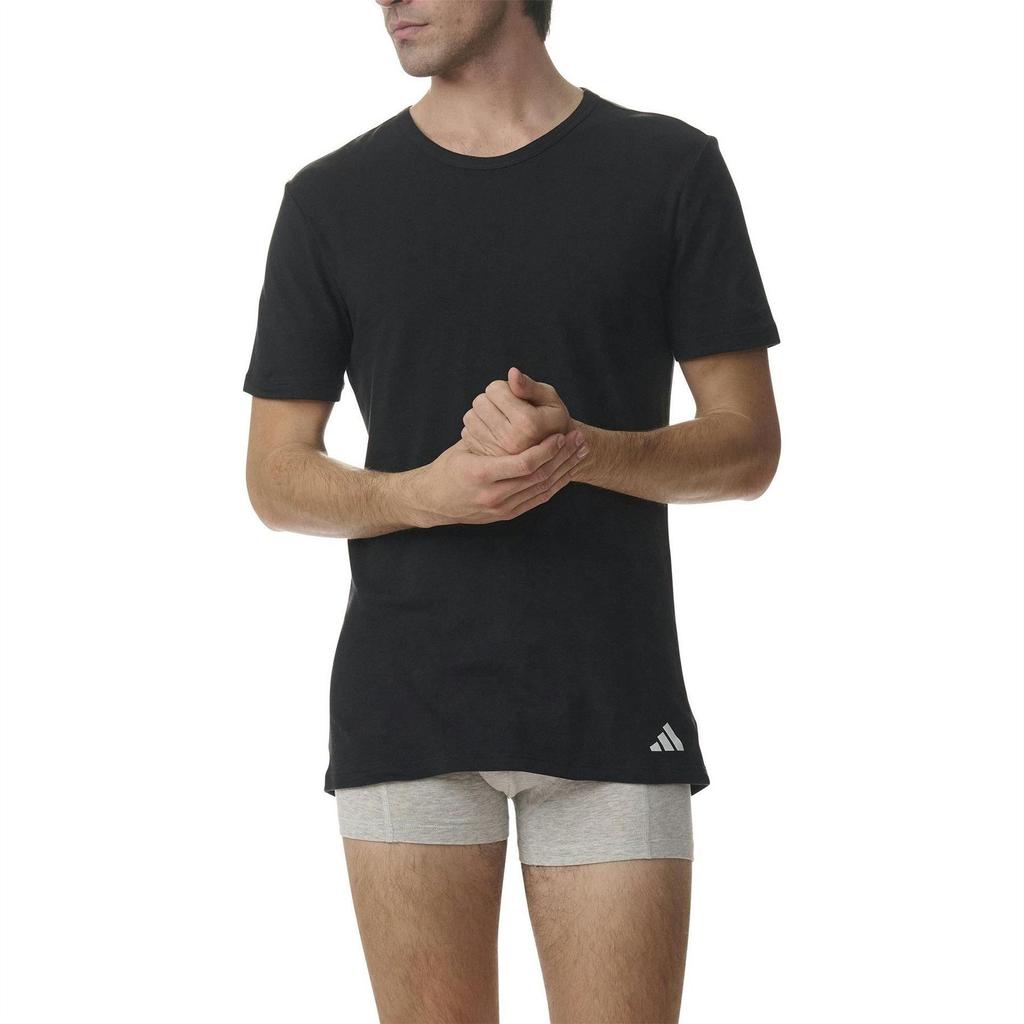Adidas Mens Crew Neck Regular T-Shirt (Pack of 2)