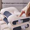 Almohada Lavable de Punto para Soporte de Cuello con Relleno de Pluma de Ganso